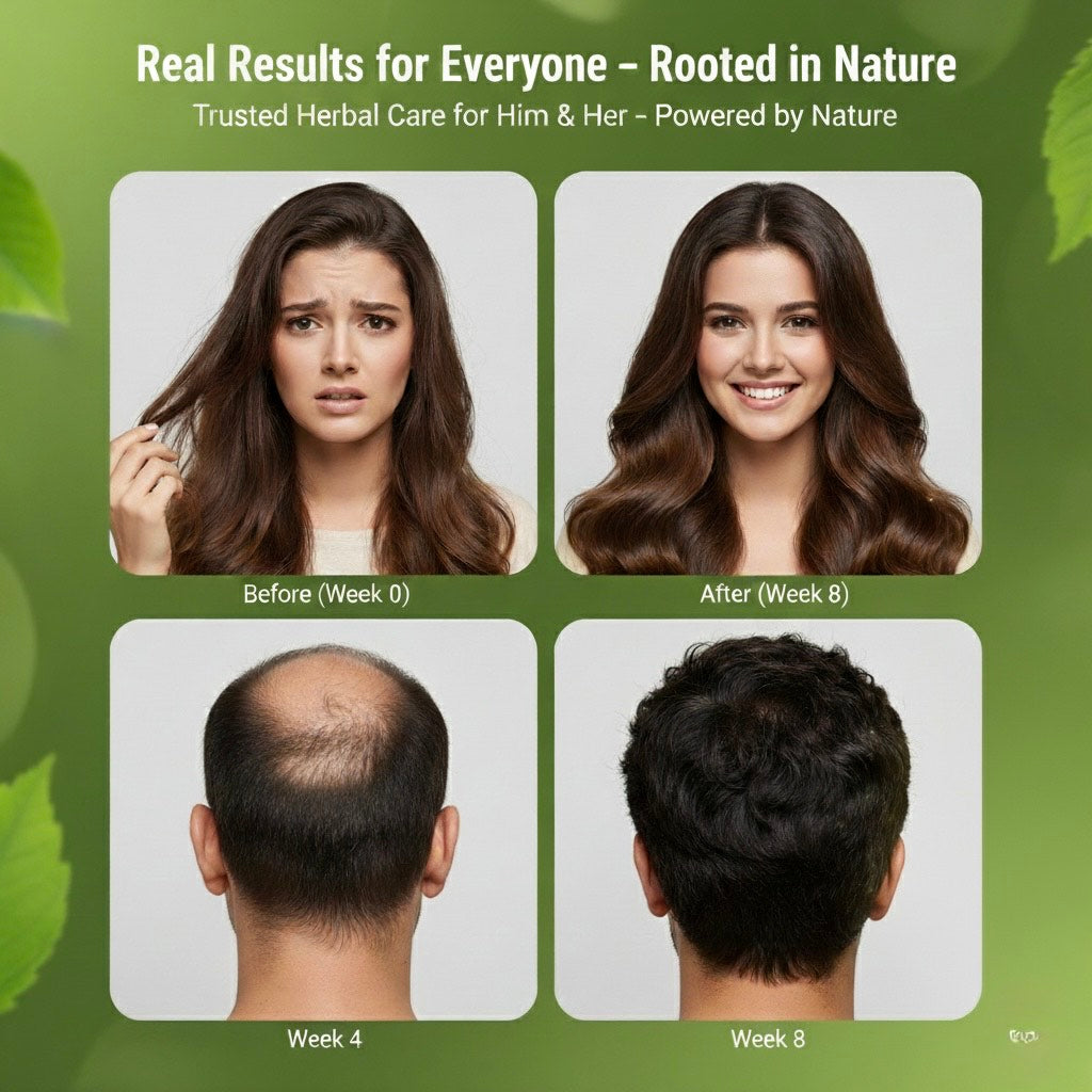 Nayab Herbal Oil – 100% Organic Hair Growth & Anti Hair Fall Oil | Stops Hair Fall, Dandruff & Boosts Growth ✨