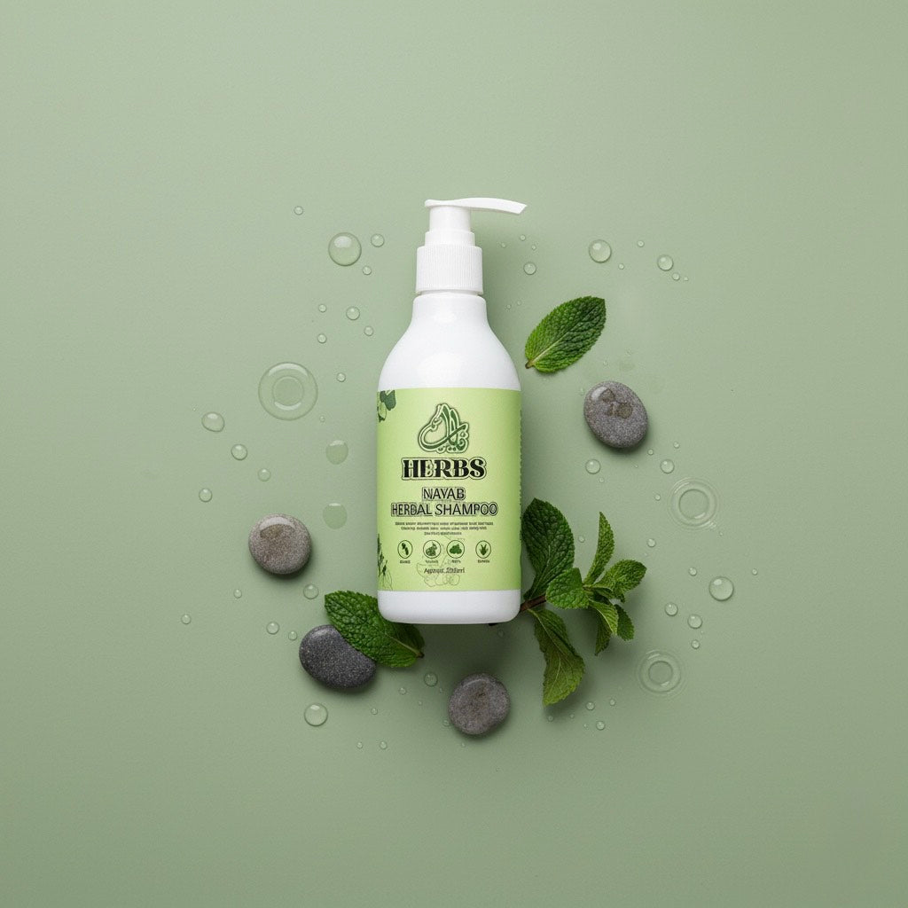 Nayab Organic Herbal Shampoo (200ml) – Sulphate Free, Anti Hair Fall & Natural Shine Boost 🌿