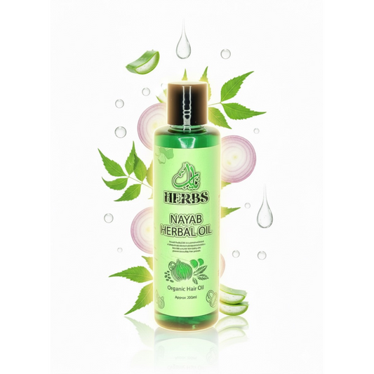 Nayab Herbal Oil – 100% Organic Hair Growth & Anti Hair Fall Oil | Stops Hair Fall, Dandruff & Boosts Growth ✨